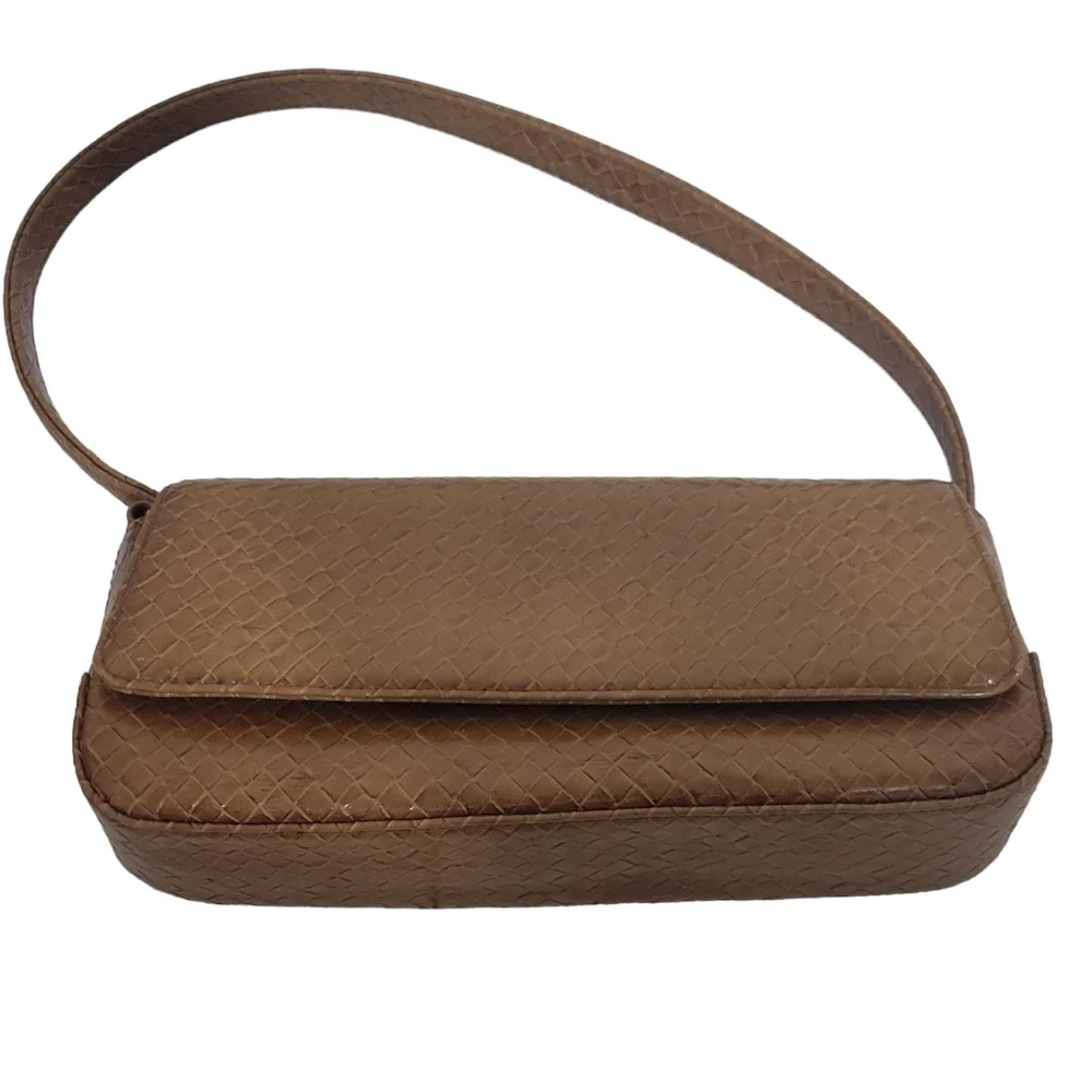 Liz Claiborne Purse Shoulder‎ Bag Weave Pattern Leather